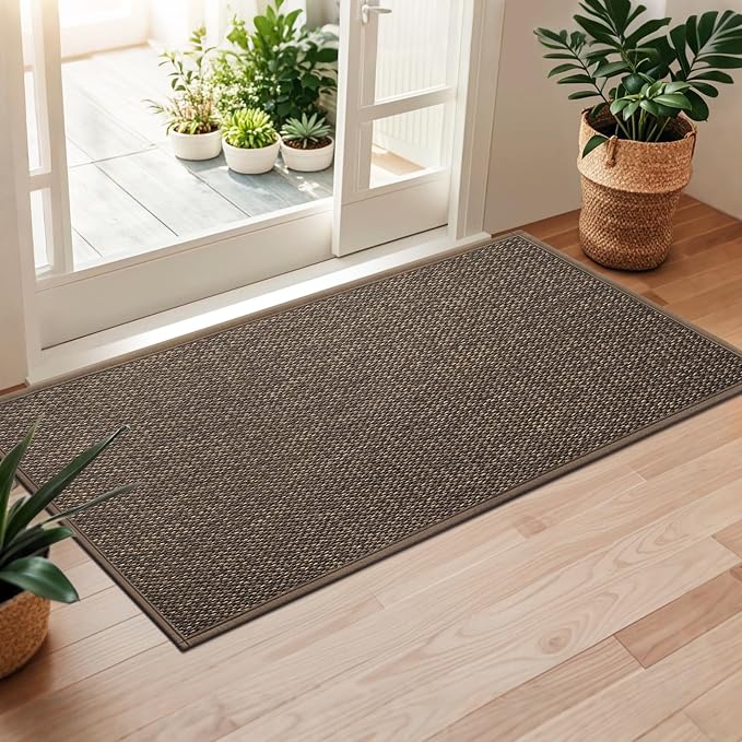 LEKEEPGO Door Mat 24"x47", Non Slip Door Mat Indoor Entrance, Rubber Backing by LEKEEPGO