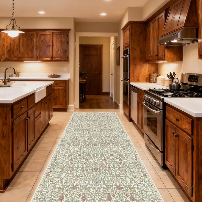 Washable 2'6" x 10' Runners for Hallways, Non Slip Long Floor Runner for Kitchen by Unknown