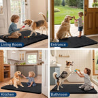 Smiry Dog Door Mat for Muddy Paws 44x24, Absorbent Dirt Trapper, Non-Slip - Image 7
