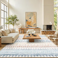 Miukiki 8x10 Area Rug for Living Room Moroccan Washable Rugs Non Slip Indoor by Miukiki