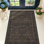3x5 Rustic Brown Large Entry Way Area Rugs Indoor Washable - Image 8