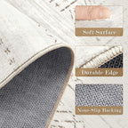 cotiled Hallway 3x12 Runner Rugs: Washable Boho Rugs - Image 6