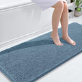 OLANLY Bathroom Runner Rugs 59x24, Soft Absorbent Chenille Bath Rugs, Rubber by OLANLY