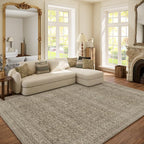 Washable Area Rugs for Living Room: 6x9 Bedroom Area Rug Boho Vintage Rugs by palohom