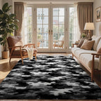 4x6 Ft Shag Rugs for Bedroom Living Room, Tie-Dyed Ultra Soft Fluffy Furry Area by Cuzwlovita