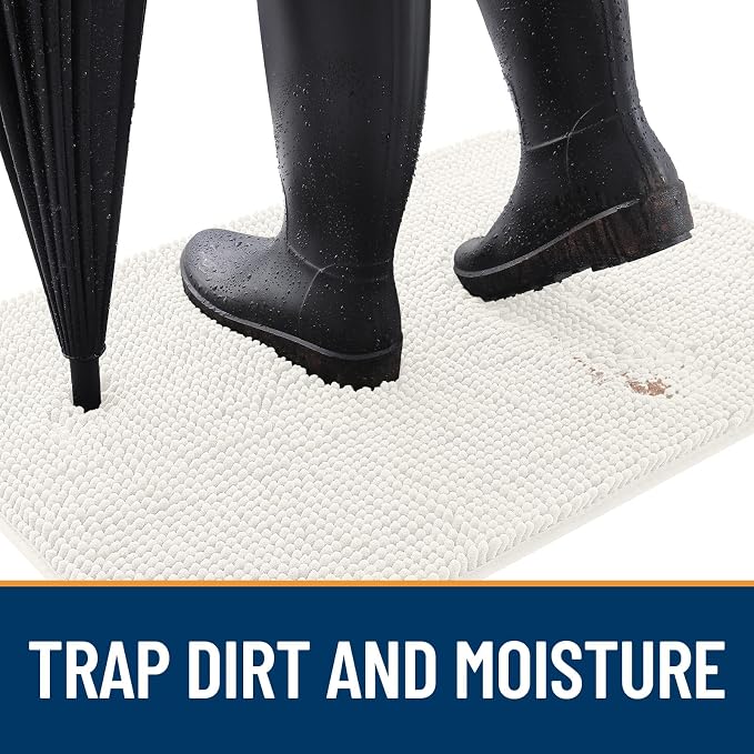 OLANLY Dog Door Mat for Muddy Paws 40x32, Absorbs Moisture and Dirt, Absorbent - Image 2