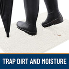 OLANLY Dog Door Mat for Muddy Paws 47x32, Absorbs Moisture and Dirt, Absorbent - Image 2
