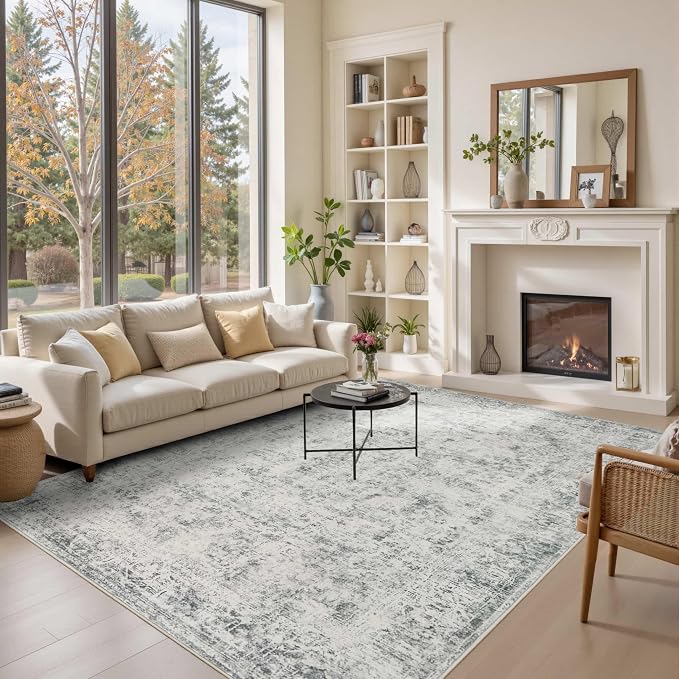 Rugxara 6x9 Area Rugs for Living Room Bedroom, Large Washable Rug, Non Slip & by Rugxara