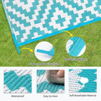 Outdoor Patio Plastic Straw Rug - Image 6