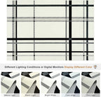 Terrug Plaid Area Rug for Bedroom, Soft Low Pile Stain Resistance Abstract - Image 5
