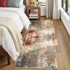 RELEANY Washable Area Rugs 2'x6' Non-Slip Modern Abstract Soft by RELEANY