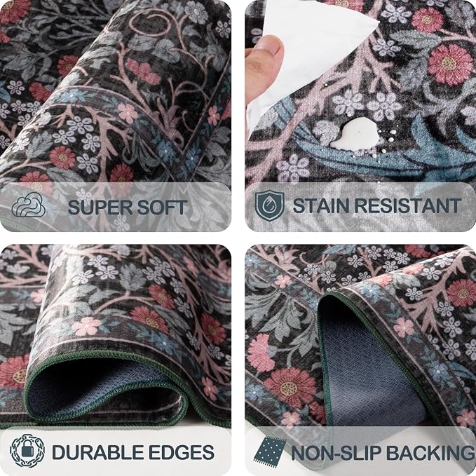 Washable 2' x 6' Runners for Hallways, Non Slip Long Floor Runner for Kitchen - Image 7