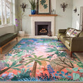 LIVEBOX Washable 6x9 Rug for Living Room, Soft Jungle Animal Print Rugs for by LIVEBOX