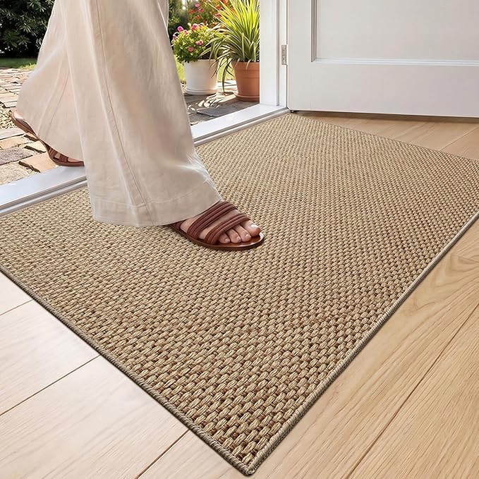 Color&Geometry Ultra-Thin Indoor Door Mat, Washable Doormat by COLORG
