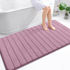 OLANLY Memory Foam Bath Mat 59x35, Super Soft Absorbent Bathroom Rugs, Quick Dry by OLANLY