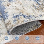 9x12 Area Rugs for Living Room Rug Washable: Modern Large Rug for Dining Room - Image 4