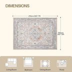HOOBRO 5 x 7 Area Rugs Washable, Living Room Rugs, Non-Slip Rug Stain Resistant - Image 3