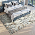 Toneed Abstract Area Rug Modern Washable Rug Soft Non Slip Rug Low Pile - Image 2