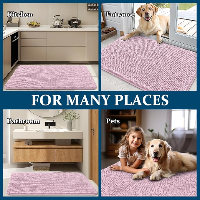 OLANLY Dog Door Mat for Muddy Paws 36x24, Absorbs Moisture and Dirt, Absorbent - Image 8