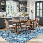 Toneed Abstract Area Rug Modern Washable Rug Soft Non Slip Rug Low Pile - Image 3