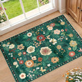 RELEANY Floral 2x3 Area Rugs Washable Print Boho Cute Carpet Non Slip Flower by RELEANY