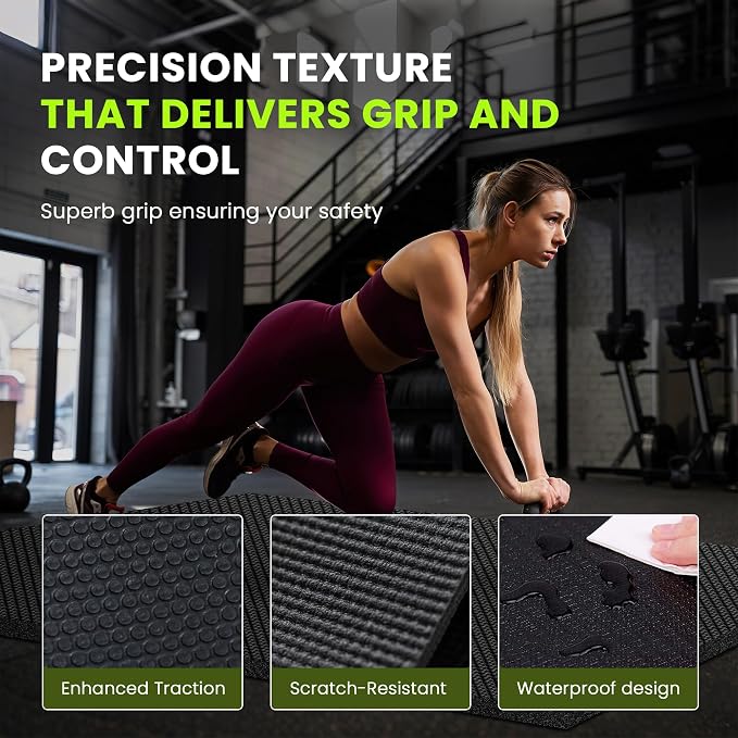 Stepwaver Extra Large Exercise Mat, Ultra Durable, High-Density Gym Mat - Image 4