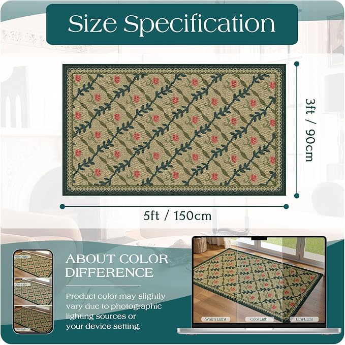 3x5 Entryway Rug - Image 6