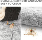 hicorfe Dirt Trapper Doormat, Non Slip Backing Washable Door Mats, Absorbent - Image 5