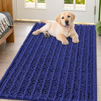 Smiry Dog Door Mat for Muddy Paws 47x32, Absorbent Dirt Trapper, Non-Slip by Smiry