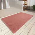 AMOAMI Upgraded Waffle Bath Mat, Super Absorbent Non Slip Bath Mats by AMOAMI