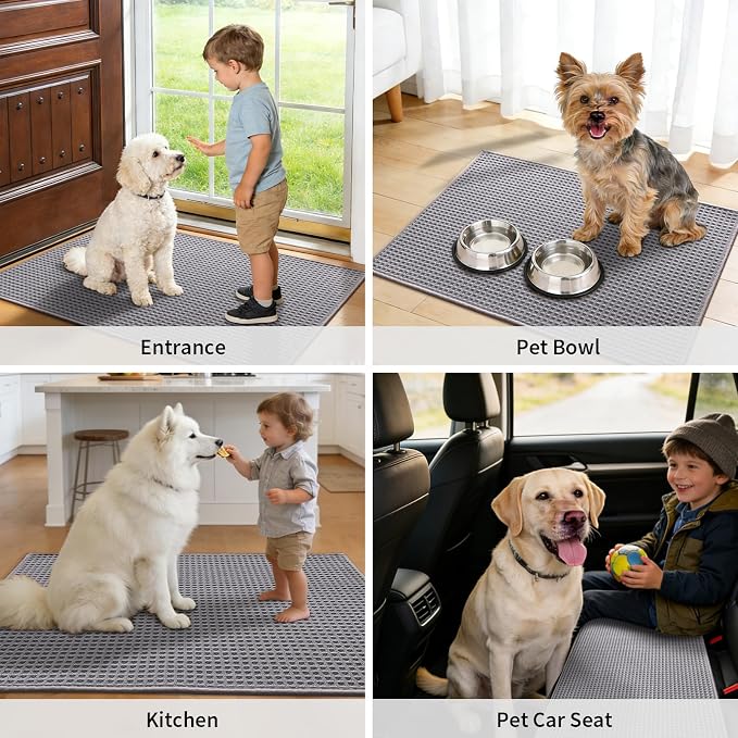 YIHOUSE Indoor Door Mat 20" x 32", Non-Slip Washable Entryway Mat, Dirt Trapper - Image 7