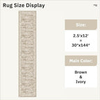 Runner Rug 2'6" x 12' Washable Non-Slip Runner Rugs - Image 5