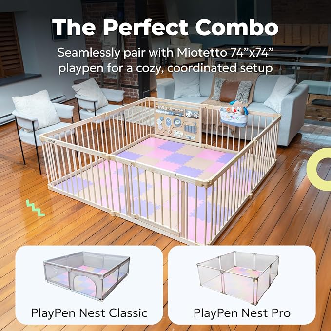 MioTetto Baby Play Mat, Soft Foam Floor Tiles - Image 3