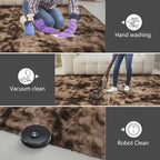 Shag Runner Rug for Bedroom Living Room 3x7 Upgrade Non-Slip Fluffy Soft - Image 5