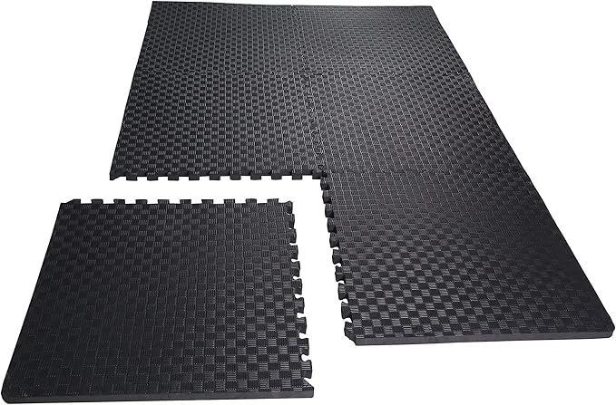 BalanceFrom Puzzle Exercise Mat 1/2" Thick, EVA Interlocking Foam Floor Tiles - Image 8