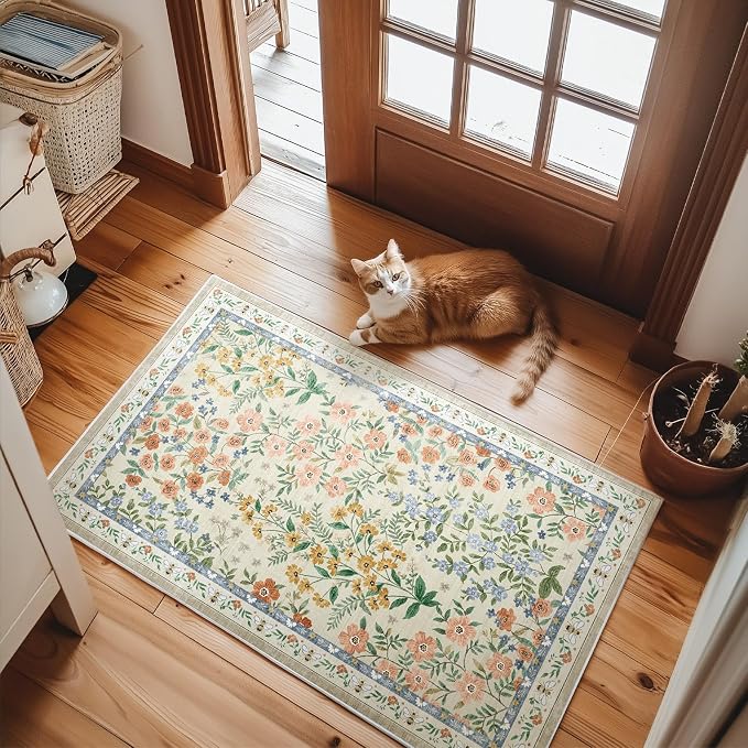 Machine Washable Area Rugs for Entryway: Door Mat Indoor Entrance 2x3 Small - Image 6