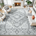 Lessymo 8 x 10 Area Rugs for Living Room- Machine Washable Area Rugs Boho Faux by Lessymo