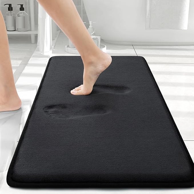 Smiry Memory Foam Bath Mat 30x20, Extra Soft and Absorbent Bathroom Mats by Smiry