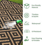 GENIMO Outdoor Rugs 8'x10' Waterproof, Reversible Mats, Area Plastic Straw Rug - Image 5