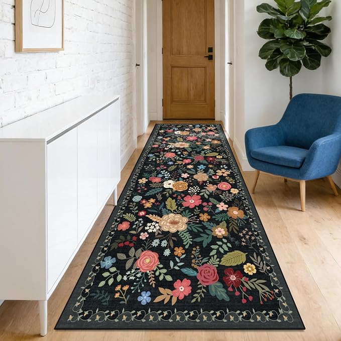 Washable 2' x 6' Runners for Hallways, Non Slip Long Floor Runner for Kitchen by Unknown