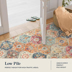 Lahome Moroccan Hallway Runner Rug, Oriental Laundry Room Rug Non-Slip Carpet - Image 3