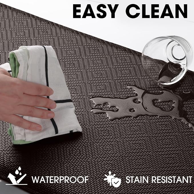 Mattitude Kitchen Mat Cushioned Anti-Fatigue Floor Mat Water Resistant Non-Slip - Image 4