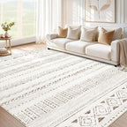 cotiled 10x12 Area Rugs Living Room Rug: Washable Boho Rugs by COTILED