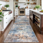 IOHOUZE Abstract Runner Rug 3x14 Ft Long Washable Runners - Image 3