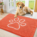 Smiry Dog Door Mat for Muddy Paws, Absorbent Dirt Trapper Non Slip Quick Dry by Smiry