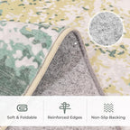 5x7 Area Rugs, Neutral Machine Washable Rugs - Image 6