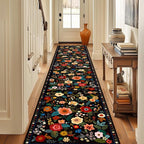 RELEANY Floral 2x10 Area Rugs Washable Print Boho Cute Carpet Non Slip Flower - Image 8