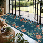 Lahome Floral Washable Runner Rug, Boho Ultra-Thin Kitchen Runners - Image 2