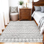 Washable 5x5 Rug Square Moroccan: Non-Slip Soft Indoor Throw Large Carpet - Image 4