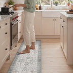 GENIMO Kitchen Rugs Non Slip Washable, 2’x5’ Kitchen Mats by GENIMO